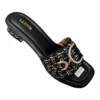 Ladova Luna_3 Ladova LUNA Sandal Heels Wanita Slop Motif Hak 3 cm