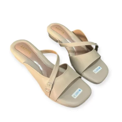 Ladova MAYA Sandal Wanita Slop Tali Heels Hak 3 cm