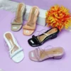 Ladova Sandal Anak Perempuan Jelly Slop Kepang Pesta Heels Hak Tahu 5 cm K-02