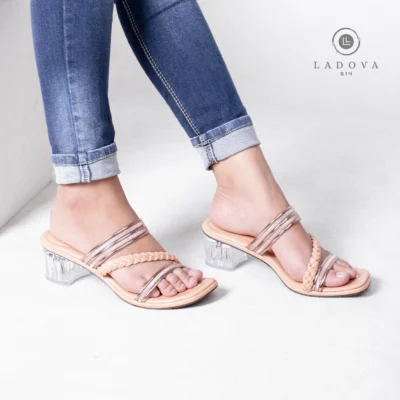 Ladova ZELDA Sandal Wanita Heels Hak Kaca 5 cm